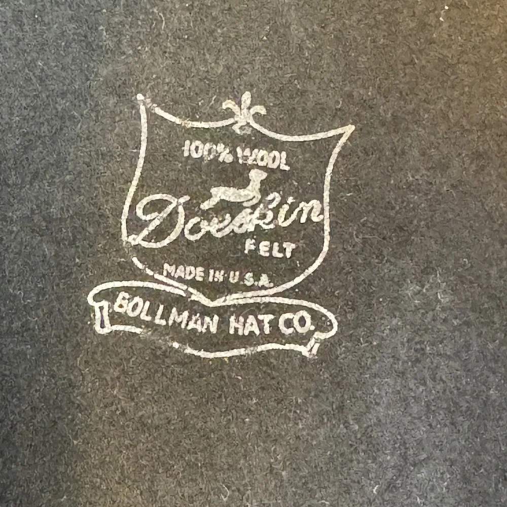 Vintage Ina Too Black Wool Felt Derby Bowler Hat Women's USA Sollman Dorfkin
